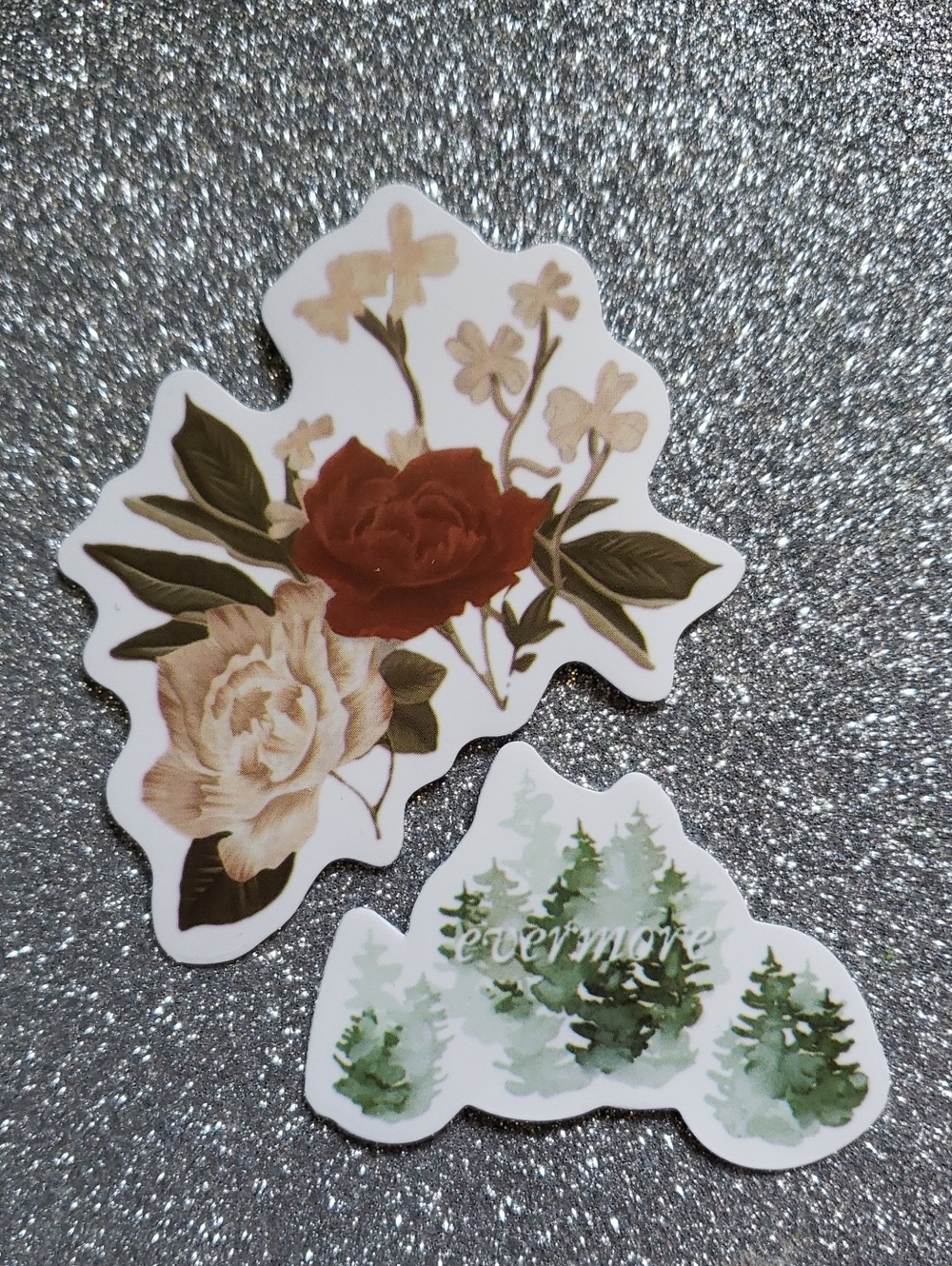 10/$10 Taylor Swift EVERMORE Waterproof Sticker trees
